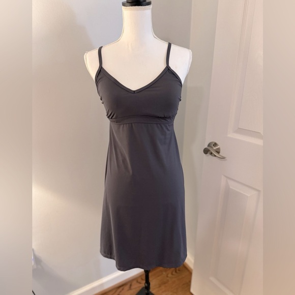 Athleta Dresses & Skirts - Athleta Dark Gray Athletic Racerback Tank Dress - Women's Size S